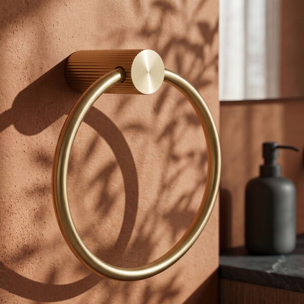 Kopalniški obešalnik Ring 64106 SOLO Brush Gold
