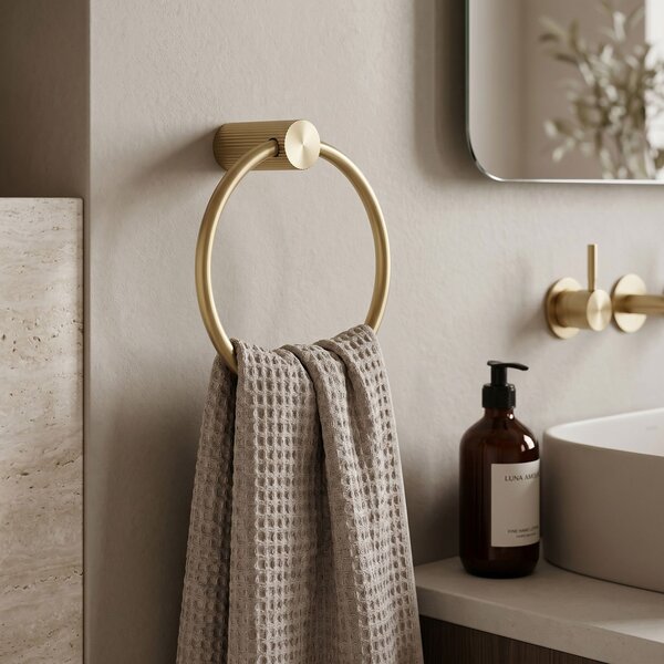 Kopalniški obešalnik Ring 64106 SOLO Brush Gold