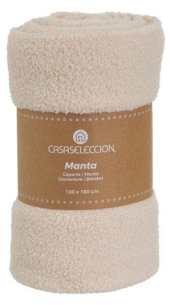 Bež bouclé odeja 160x130 cm Sherpa – Casa Selección