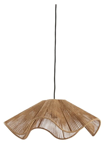 Viseča svetilka v naravni barvi s senčilom iz jute ø 48 cm Fodara – Light & Living