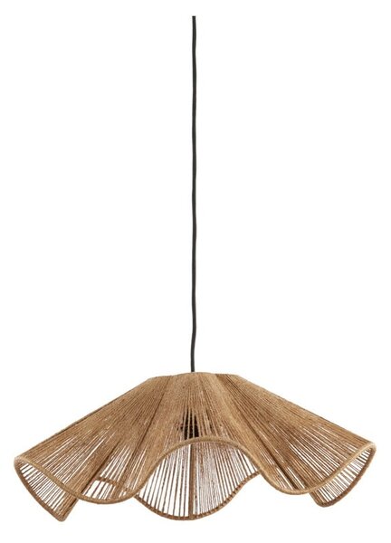 Viseča svetilka v naravni barvi s senčilom iz jute ø 48 cm Fodara – Light & Living