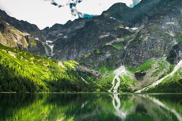 Slika Morsko oko v Tatrah