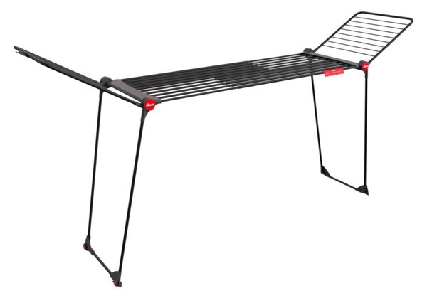 Črno stojalo za sušenje perila Infinity Flex 30m – Vileda