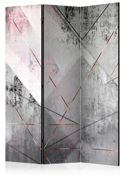 Artgeist Paravan Triangular Lines, 3-Delni, Dvostranski