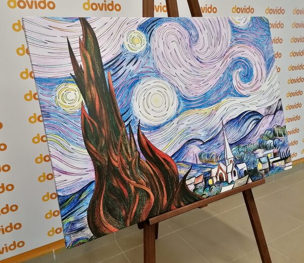 Slika reprodukcija Zvezdna noč – Vincent Van Gogh