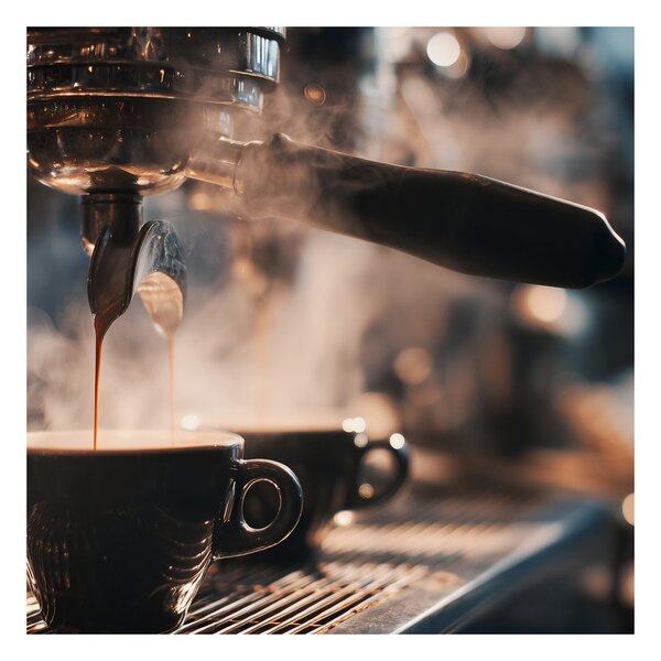 Slika espresso v kavarni