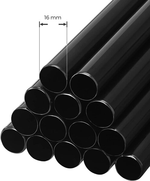 Zložljiva garderobna omara iz blaga, mobilna garderobna omara, 88x45x168 cm, črna | SONGMICS