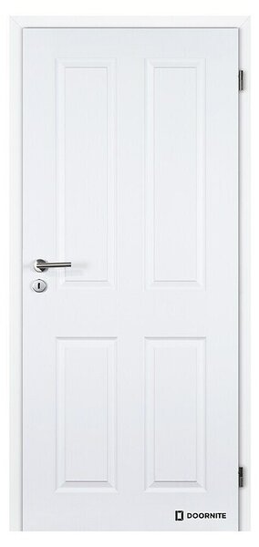 Doornite Sobna vrata Odysseus (848 x 2.000 mm, Smer odpiranja: Levo, Bela, Satje, Prevlečeno s folijo)