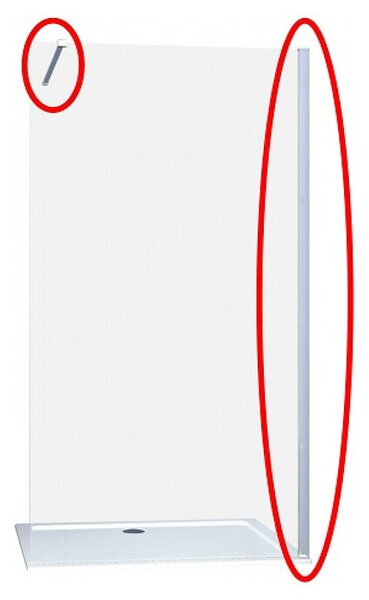 Sanotechnik Stensko držalo in stabilizator (Š x V: 120 x 200 cm, Krom)