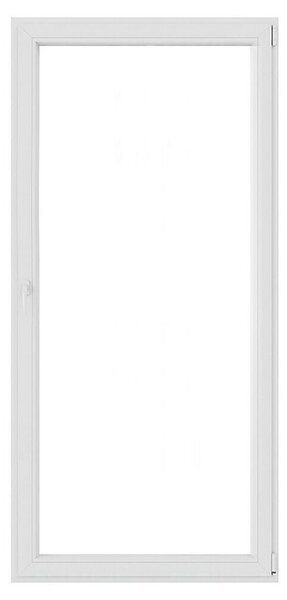 Balkonska vrata (100 x 210 cm, Smer odpiranja: Desno, Bela)