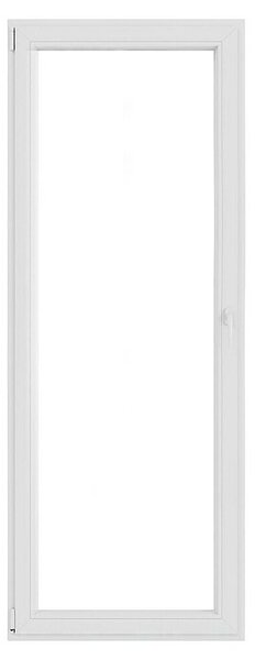Balkonska vrata (80 x 210 cm, Smer odpiranja: Levo, Bela)
