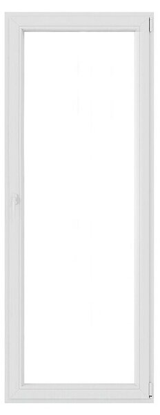Balkonska vrata (80 x 210 cm, Smer odpiranja: Desno, Bela)