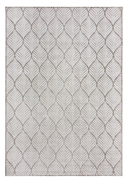 Slonokoščena notranja in zunanja preproga 80x150 cm Elm Leaf – Flair Rugs