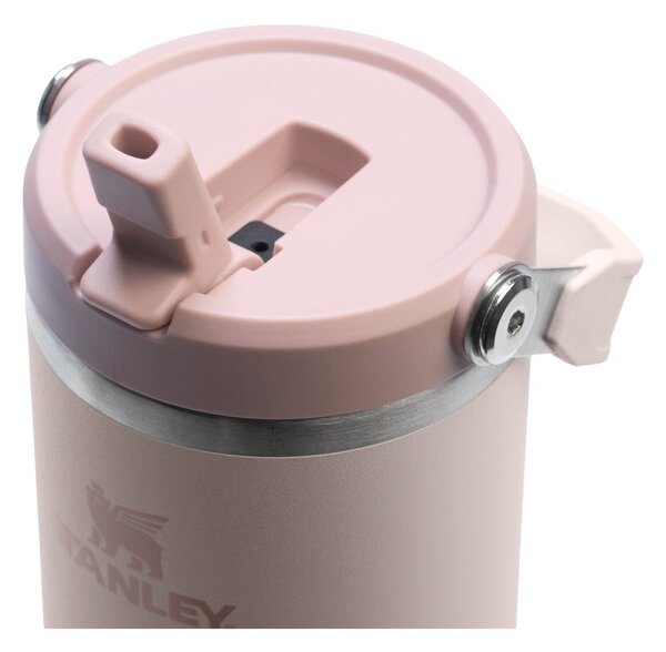 Svetlo rožnata termovka iz nerjavečega jekla 890 ml IceFlow™ Flip Straw 2.0 Tumbler Rose Quartz – Stanley