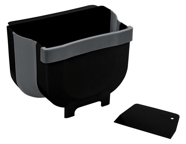 Črn viseči koš za smeti Wenko Black Outdoor Kitchen Fago, 5 l