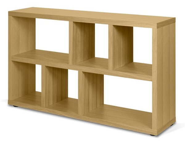 Regal v hrastovem dekorju v naravni barvi 150x83 cm Berlin – TemaHome