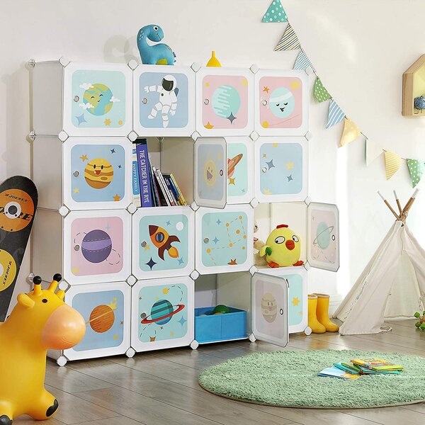 Shramba za 15 kock, omarica za organizatorje iger, 153 x 31 x 153 cm | SONGMICS