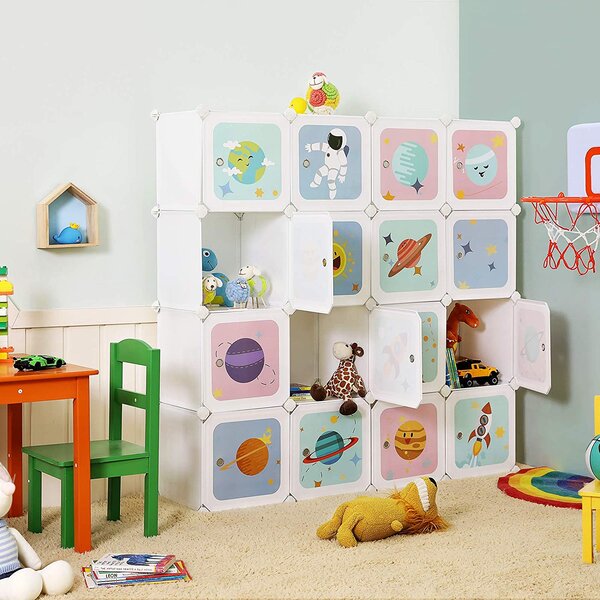 Shramba za 15 kock, omarica za organizatorje iger, 153 x 31 x 153 cm | SONGMICS