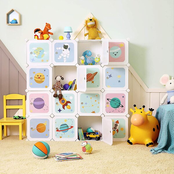 Shramba za 15 kock, omarica za organizatorje iger, 153 x 31 x 153 cm | SONGMICS