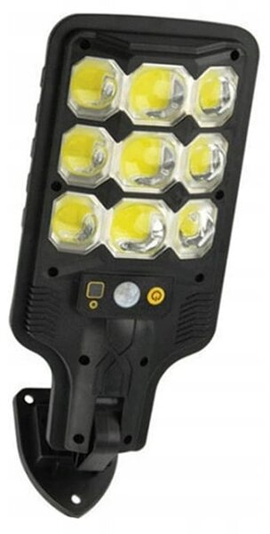 Solarna aku. 63 LED COB cestna svetilka s sezorjem gibanja in mraka + daljinec