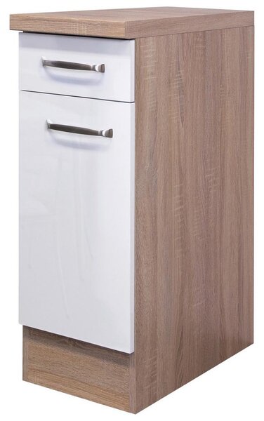 FlexWell Kuhinjska Spodnja Omarica Venezia Valero, Bela, Š. 30 Cm