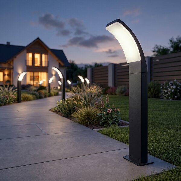 LED stoječa vrtna svetilka JNH033-G Black