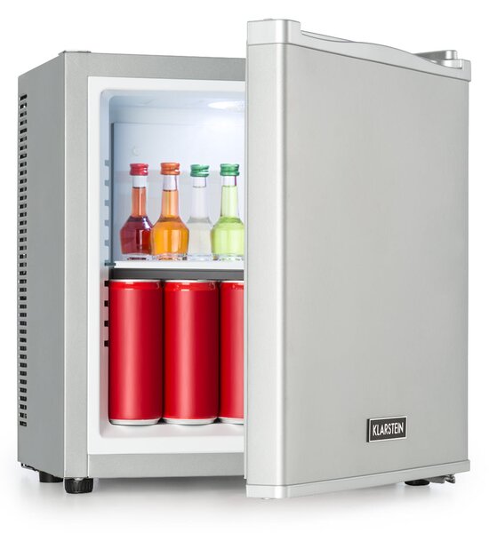 Klarstein Secret Cool, mini hladilnik, mini bar, 13 l, energijski razred G, 0d, srebrna