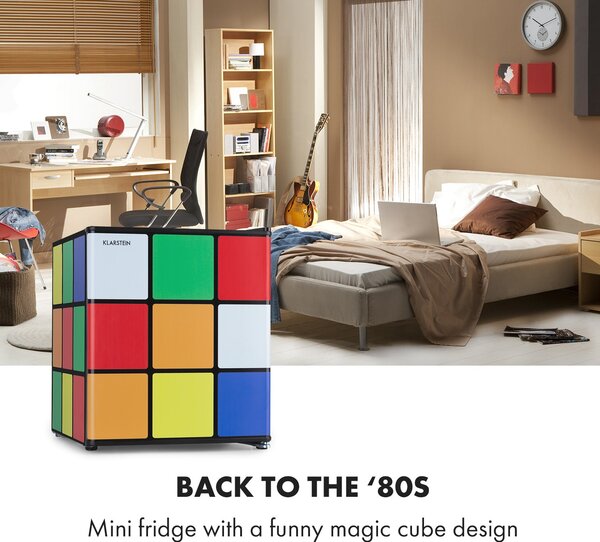 Klarstein Solve, hladilnik, mini bar, 48 l, dizajn magic cube