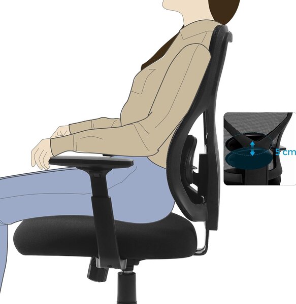 Ergonomski pisarniški stol | SONGMICS