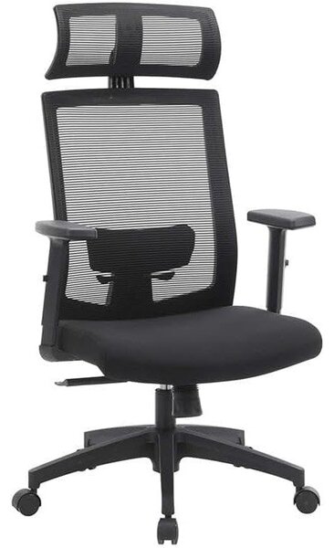 Pisarniški stol, z mrežasto prevleko, ergonomski računalniški stol | SONGMICS