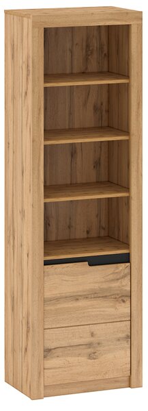 KONDELA Regal R1, hrast wotan, leva, TORONTA