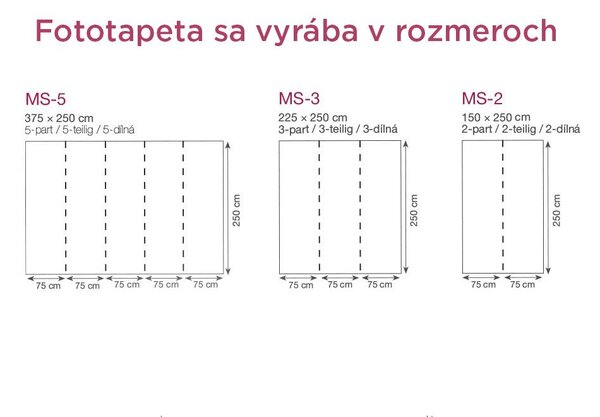 Fototapeta Art abstraktni gozd v rožnati varianti