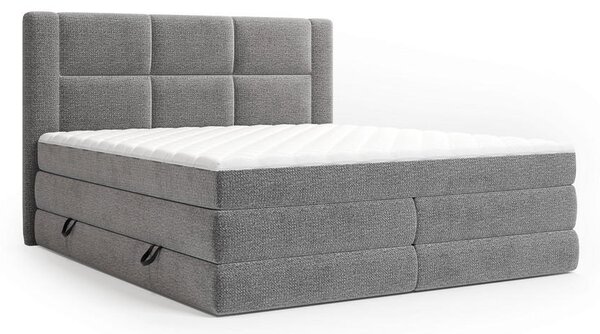 BOXSPRING POSTELJA 180 cm x 200 cm , tekstil barve grafita