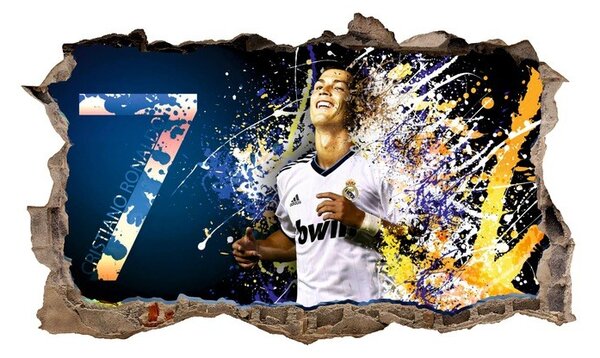 Okrasna 3D stenska nalepka - Cristiano Ronaldo 47 x 77 cm