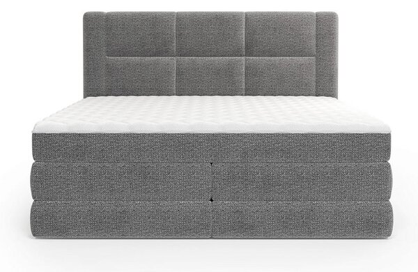 BOXSPRING POSTELJA 180 cm x 200 cm , tekstil barve grafita