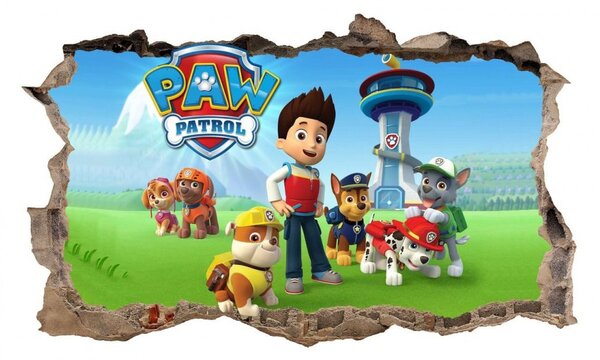 Stenska nalepka Paw Patrol 47x77cm