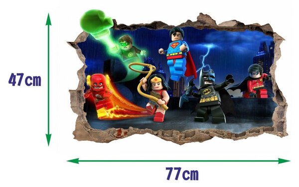 Stenska nalepka Lego Batman 47x77cm