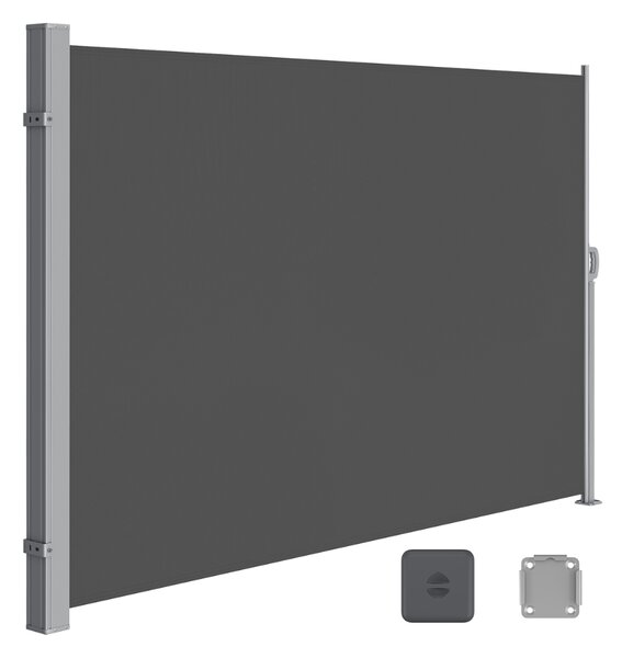 Stranska tenda HORIZON za teraso, 200x350cm, siva SongmicsHome