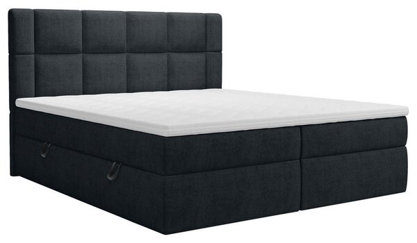 POSTELJA Z VZMETNICO 140 cm x 200 cm , tekstil antracit
