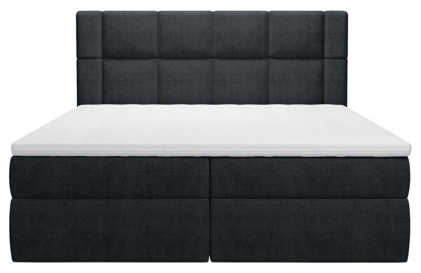 POSTELJA Z VZMETNICO 140 cm x 200 cm , tekstil antracit