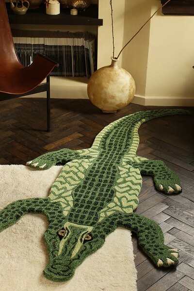 Doing Goods Volnena preproga Doing Goods Coolio Crocodile 202 x 89 cm