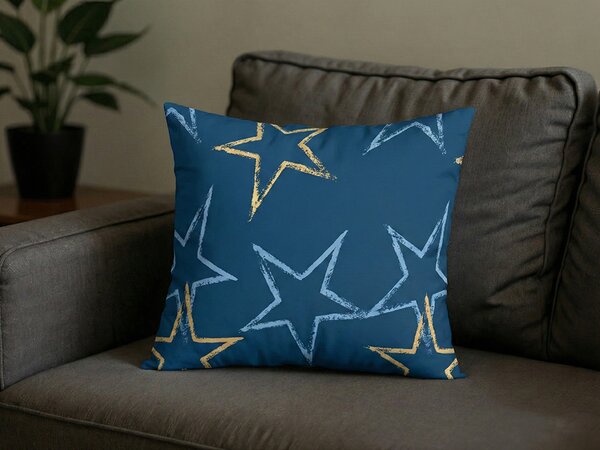 Prevleka za vzglavnik iz mikroflanele STARMISS 40x50 cm, temno modra