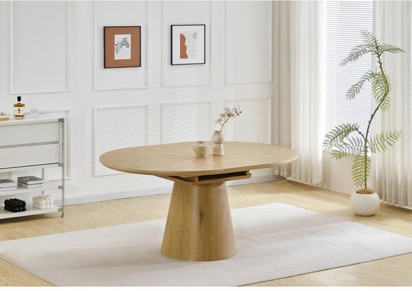 P & B Raztegljiva Miza Sundsvall, Barva Hrasta, 120-160x120