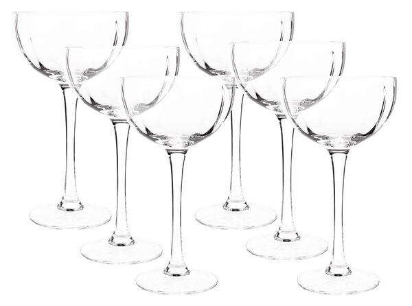 KONDELA Skodelice za sladoled, set 6, 180 ml, prozorne, GRANITY TIP 3