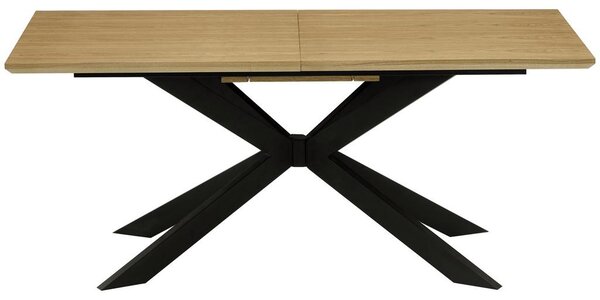 P & B Raztegljiva Miza Kalmar, Barva Hrasta, Črna, 180-230x90