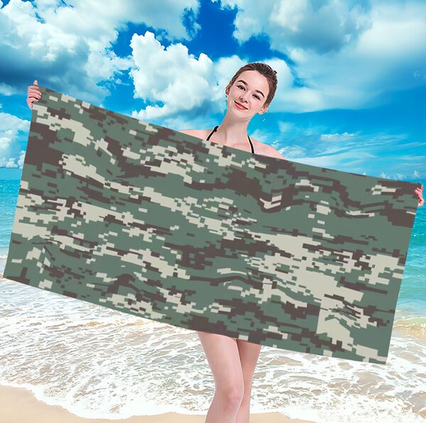 Plažna brisača z vzorcem army Širina: 100 cm | Dolžina: 180 cm