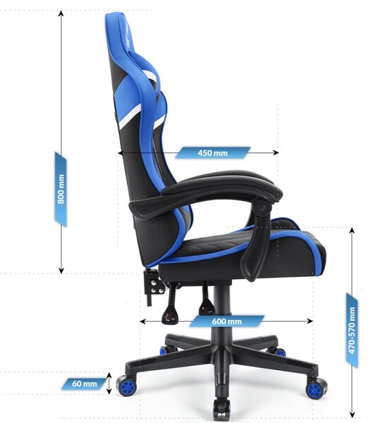 Gaming stol HC-1004 blue