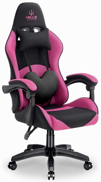 Gaming stol Rainbow Pink-Black Mesh