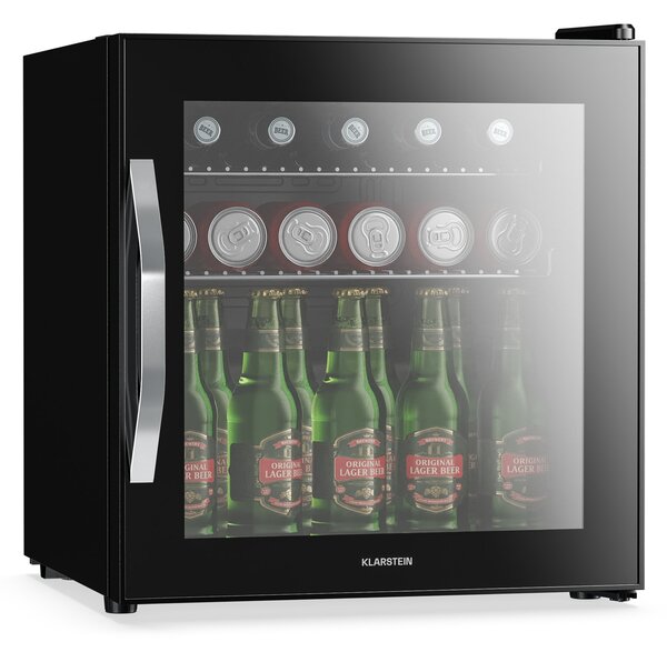 Klarstein Beersafe hladilnik za pijačo z zrcalnimi steklenimi vrati | 44 x 48 cm | Notranja LED osvetlitev