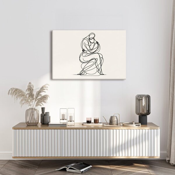 Slika minimalistična risba figure